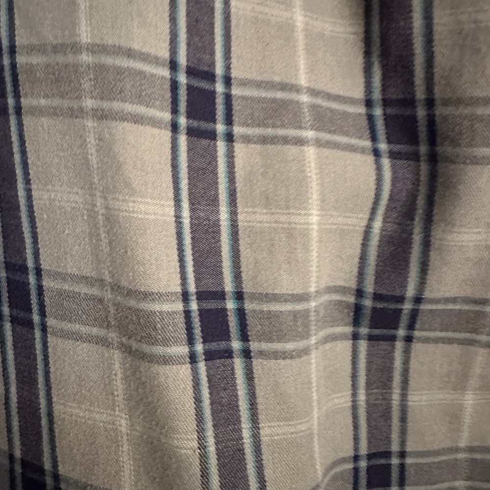 Original Penguin Gray Plaid Long Sleeve Button Up Classic Fit Shirt Size Large - Picture 5 of 10